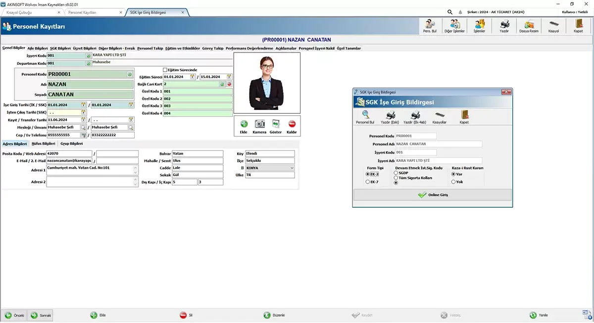İnsan Kaynakları · Program görünümü 4
