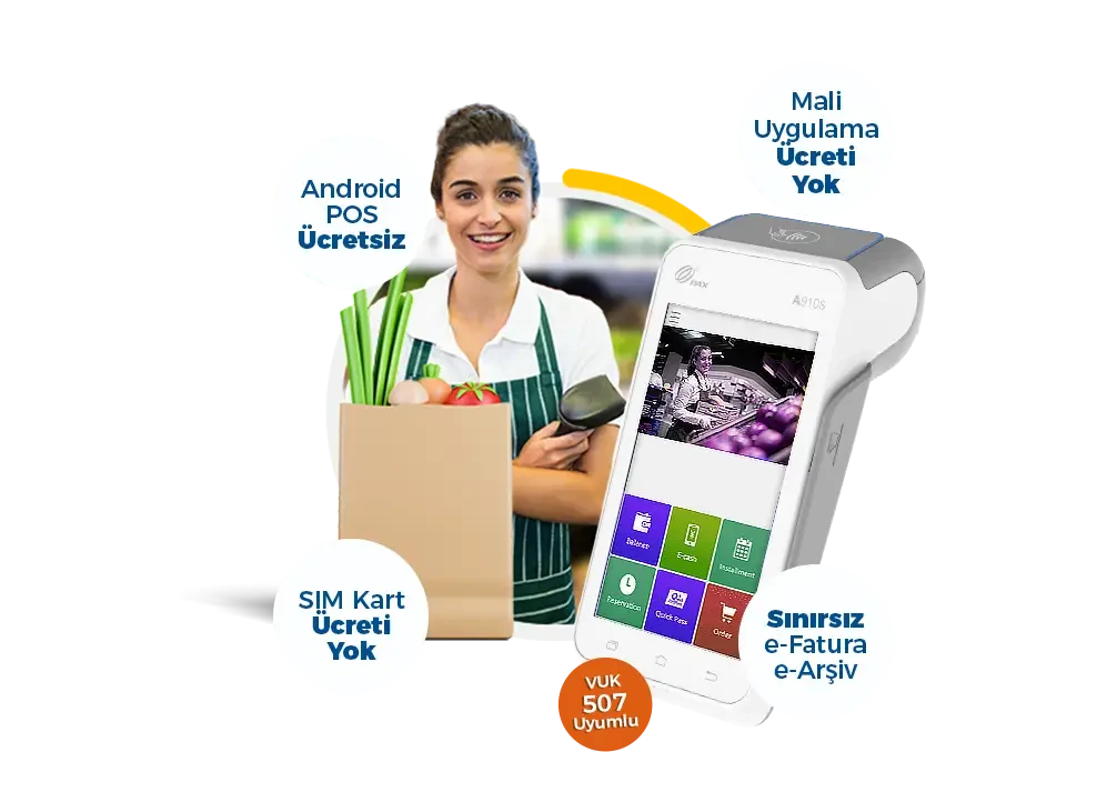 AKINSOFT VUK507 UYUMLU ANDROID POS ENTEGRASYONU
